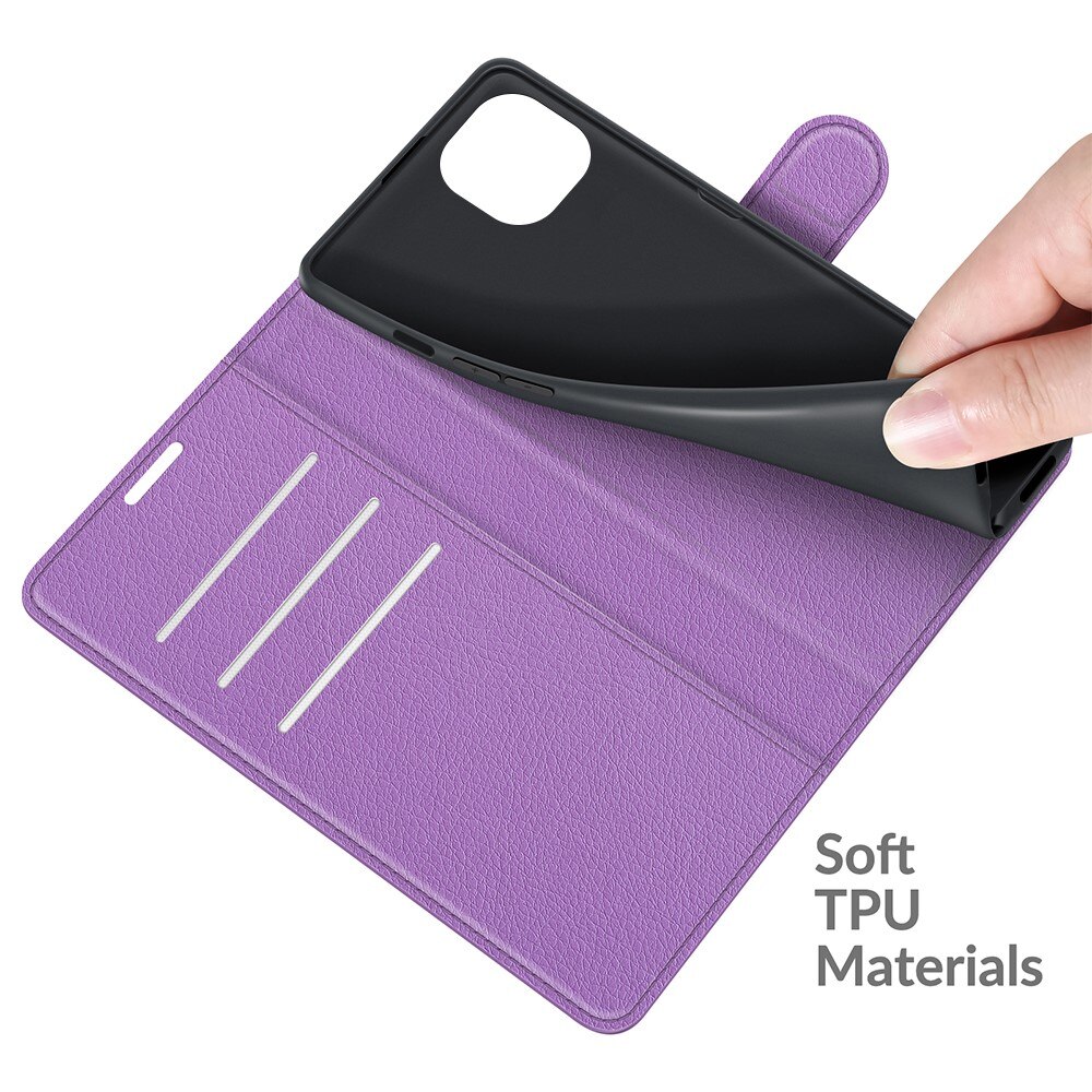 Coque portefeuille iPhone 13 Mini Violet