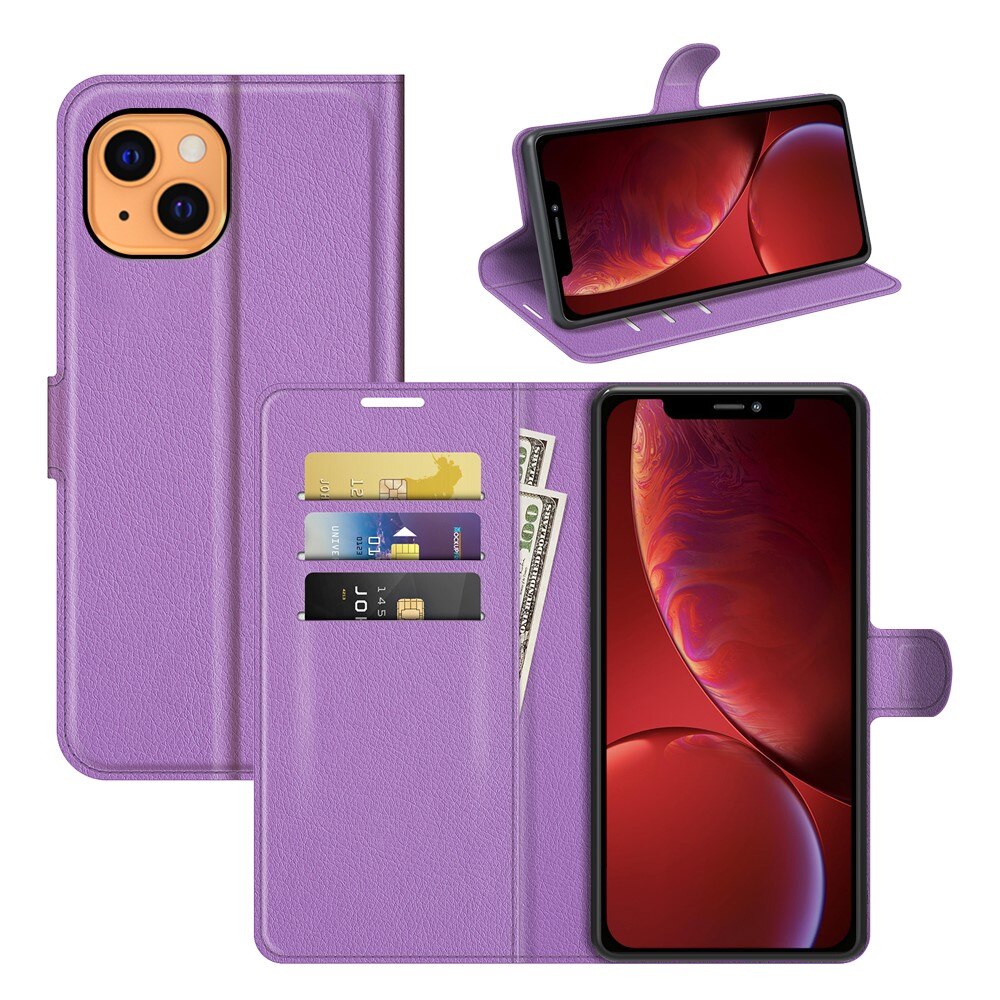 Coque portefeuille iPhone 13 Mini Violet