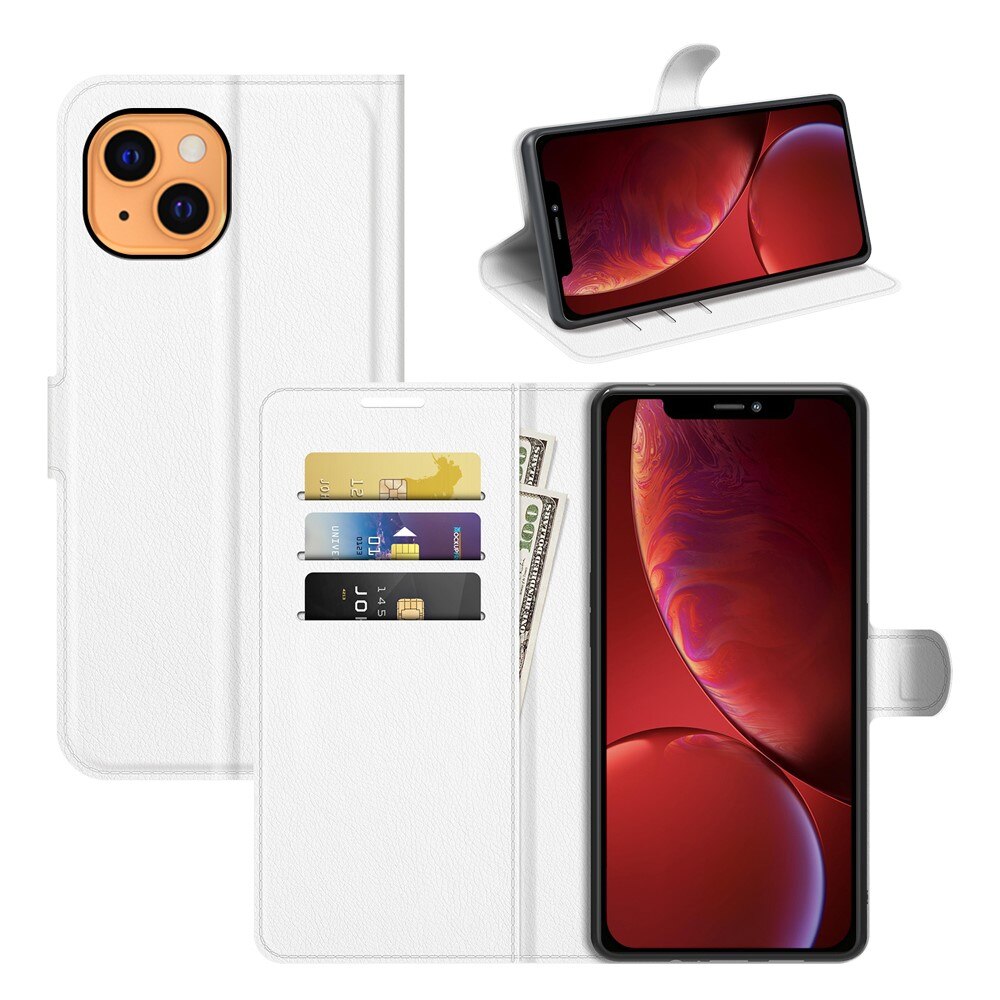 Coque portefeuille Apple iPhone 13, Blanc