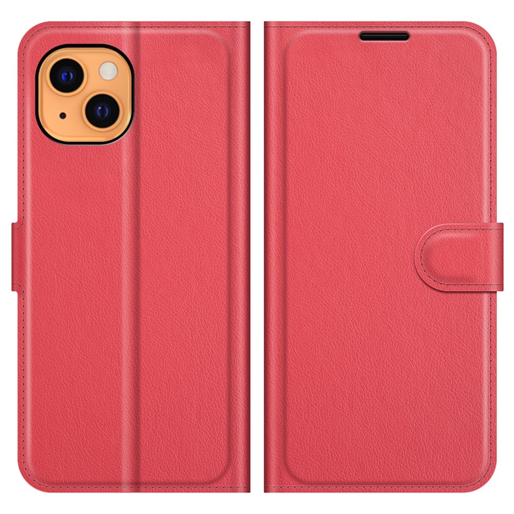 Coque portefeuille Apple iPhone 13, Rouge