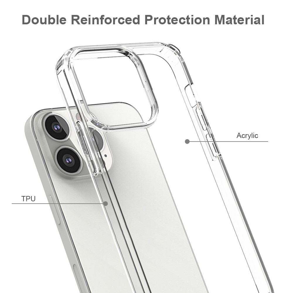 Coque hybride Crystal Hybrid pour iPhone 13 Pro, transparent