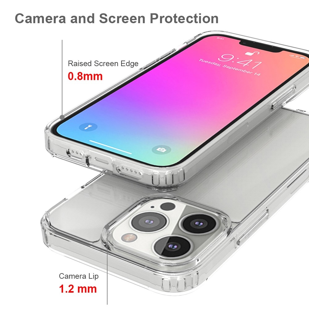 Coque hybride Crystal Hybrid pour iPhone 13 Pro, transparent