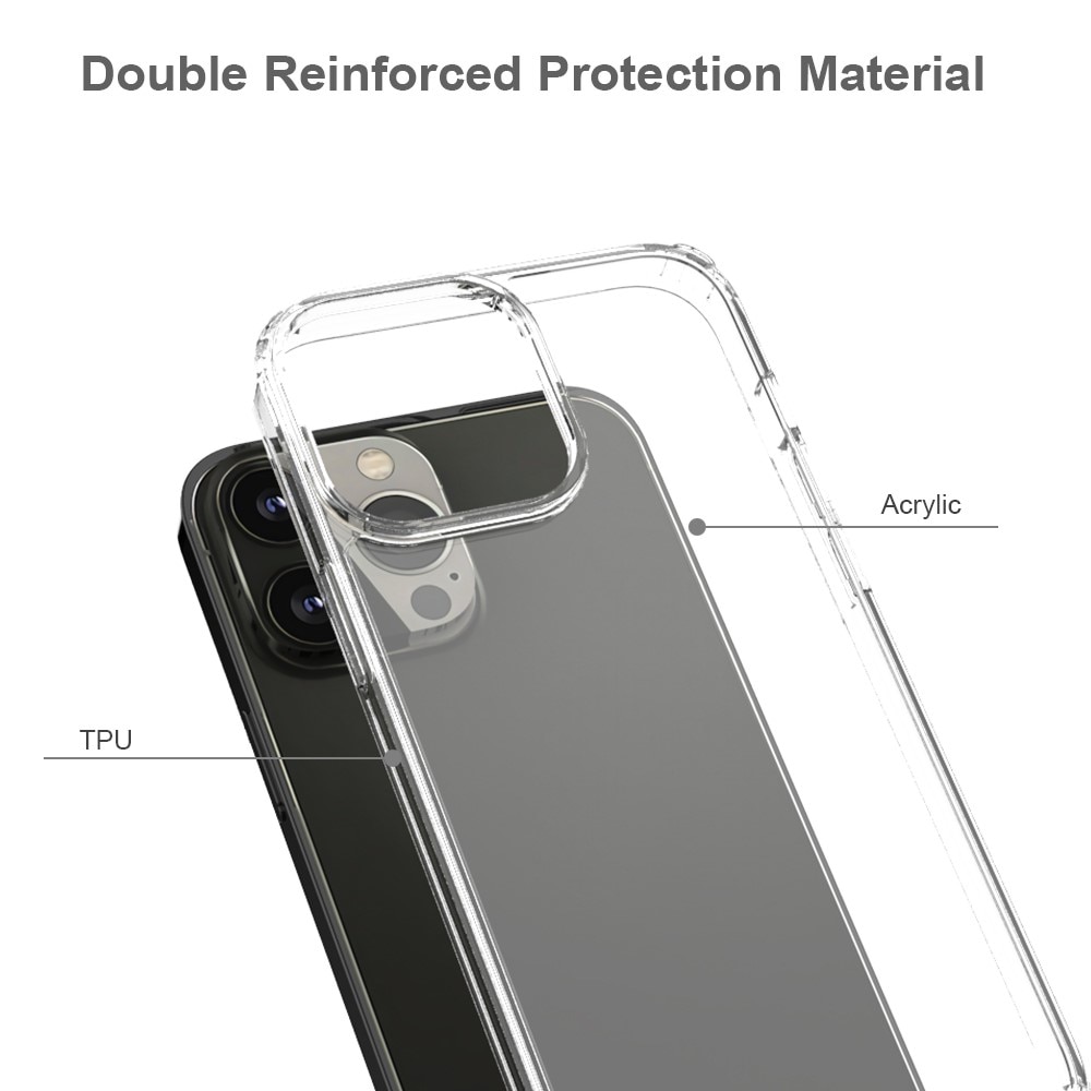 Coque hybride Crystal Hybrid pour iPhone 13 Pro Max, transparent