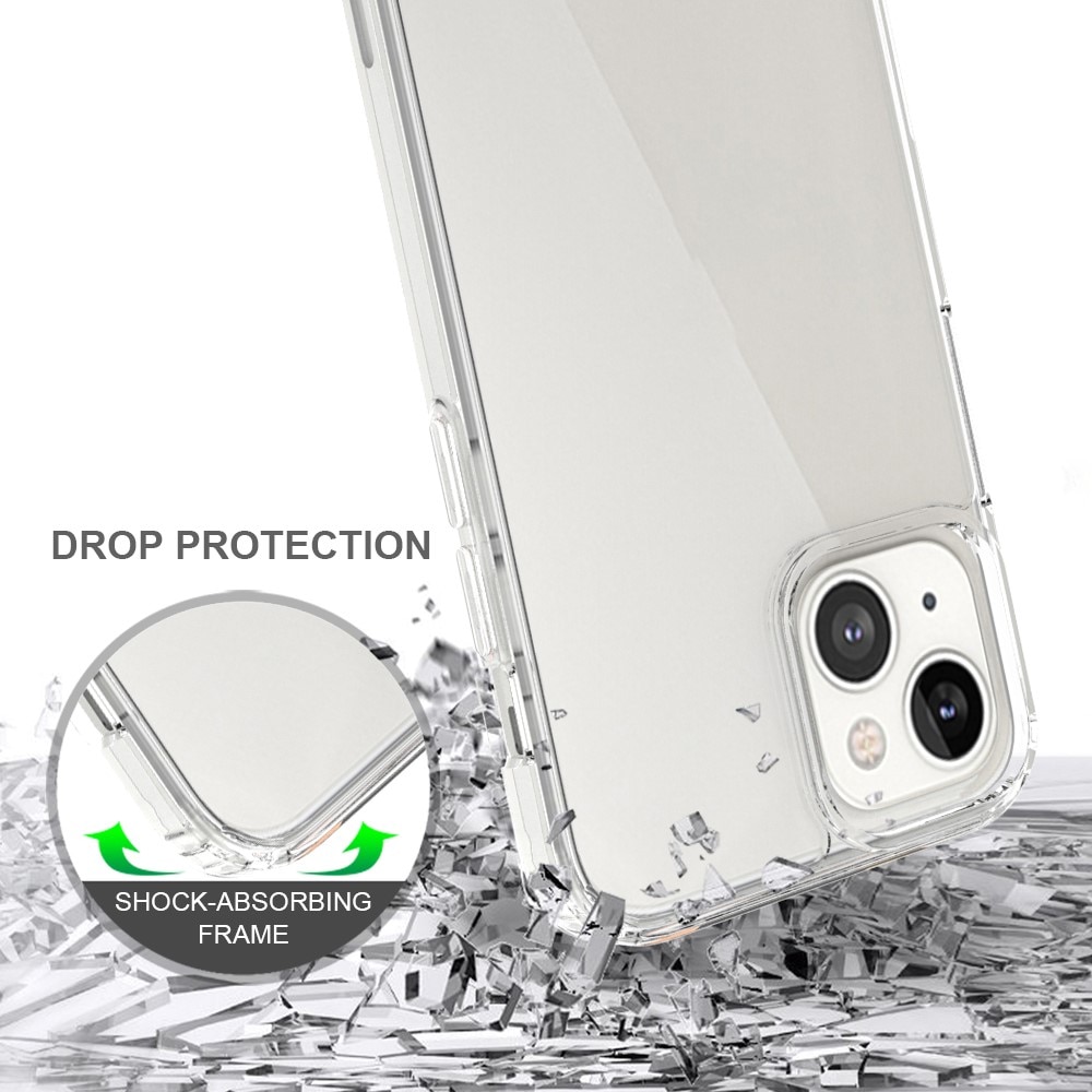 Coque hybride Crystal Hybrid pour iPhone 13, transparent