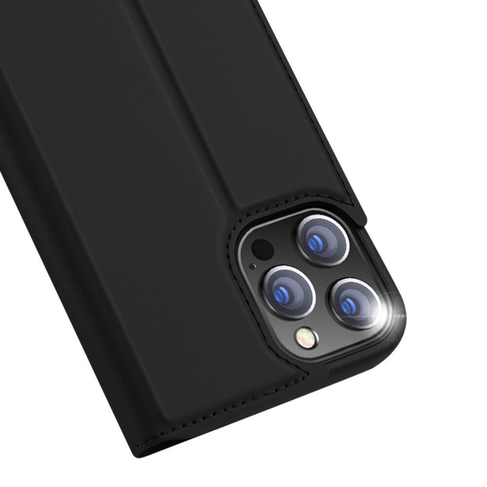 Étui portefeuille Skin Pro Series Apple iPhone 13 Pro, Noir