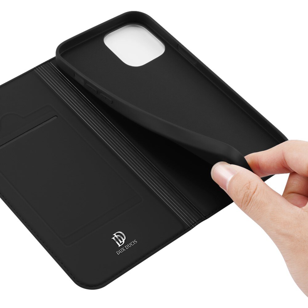 Étui portefeuille Skin Pro Series Apple iPhone 13 Pro, Noir