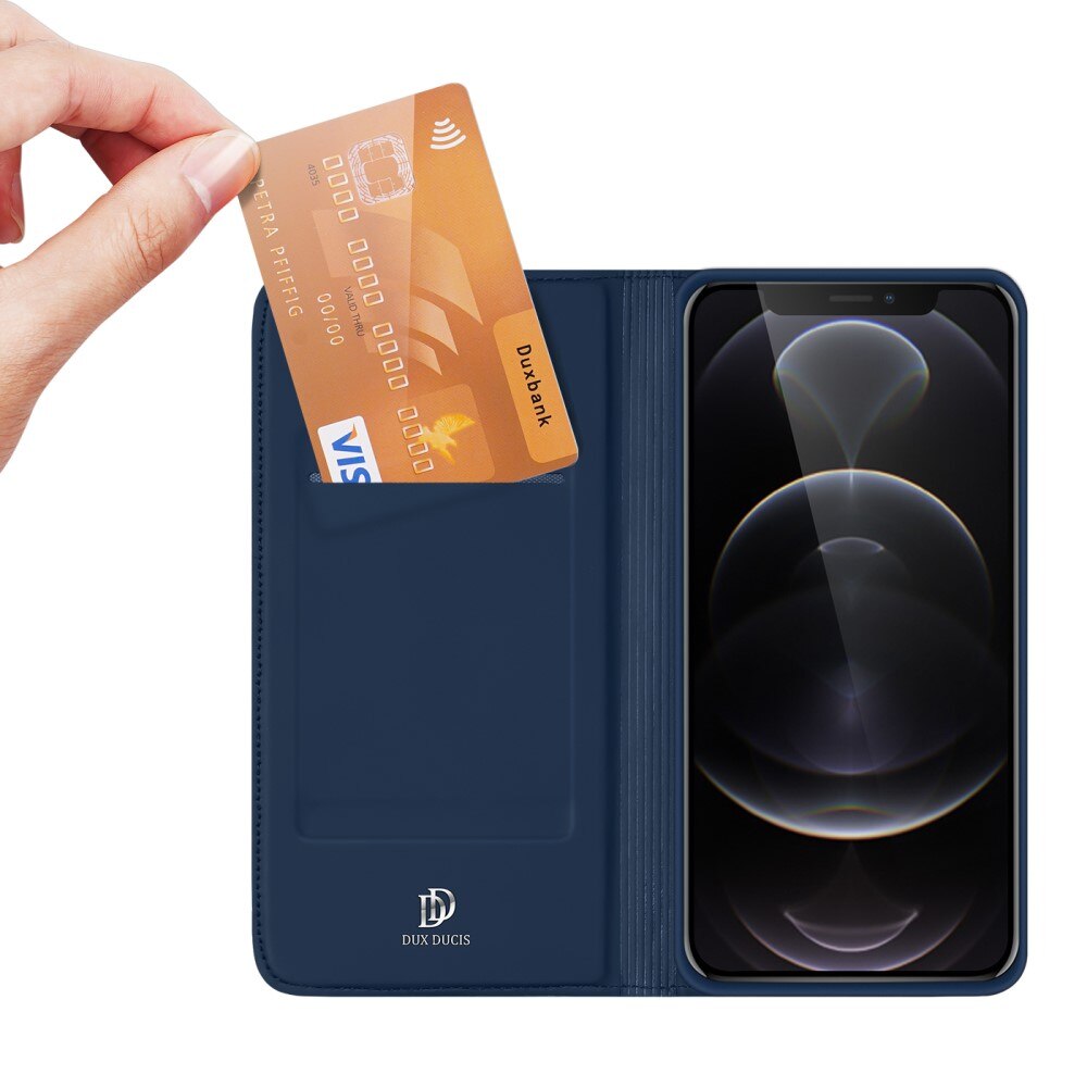Étui portefeuille Skin Pro Series Apple iPhone 13 Pro, Bleu