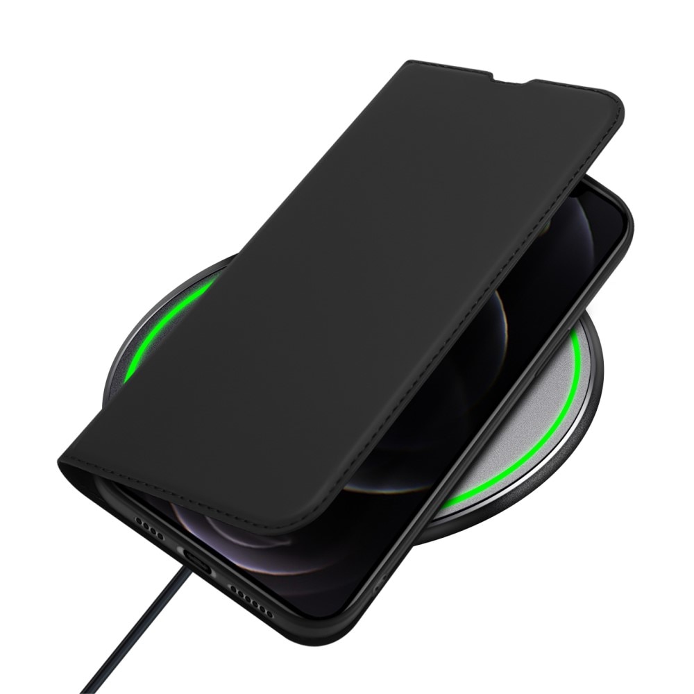 Étui portefeuille Skin Pro Series iPhone 13 Pro Max, Noir