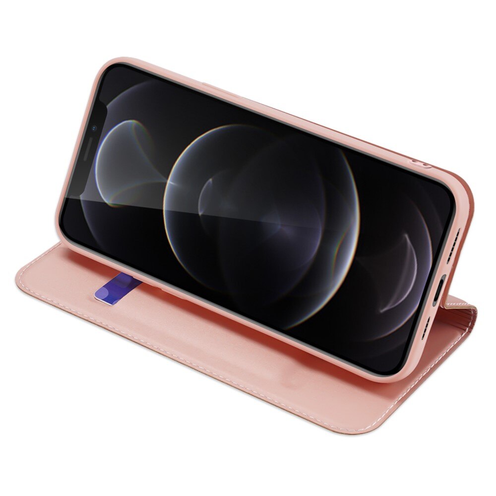 Étui portefeuille Skin Pro Series Apple iPhone 13 Pro Max, Or rose