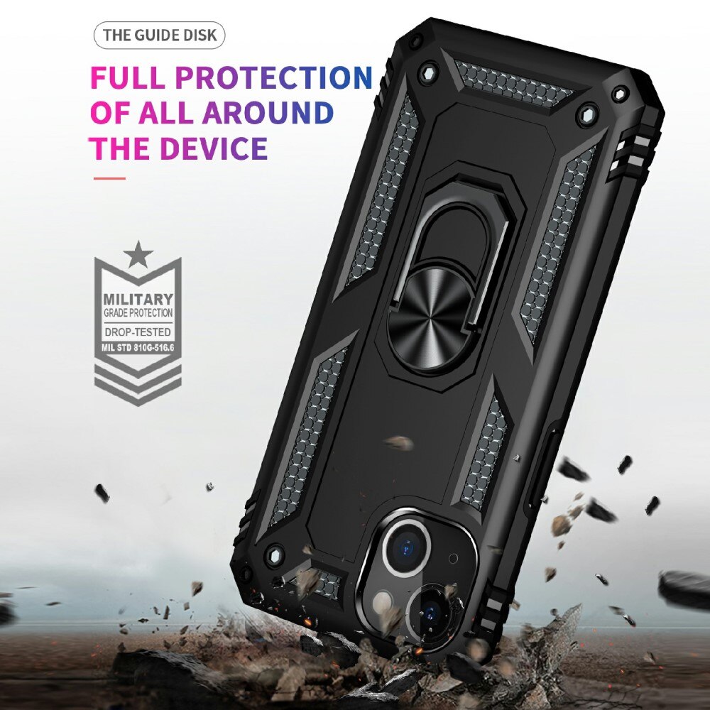 Coque hybride Tech Ring iPhone 13 Noir
