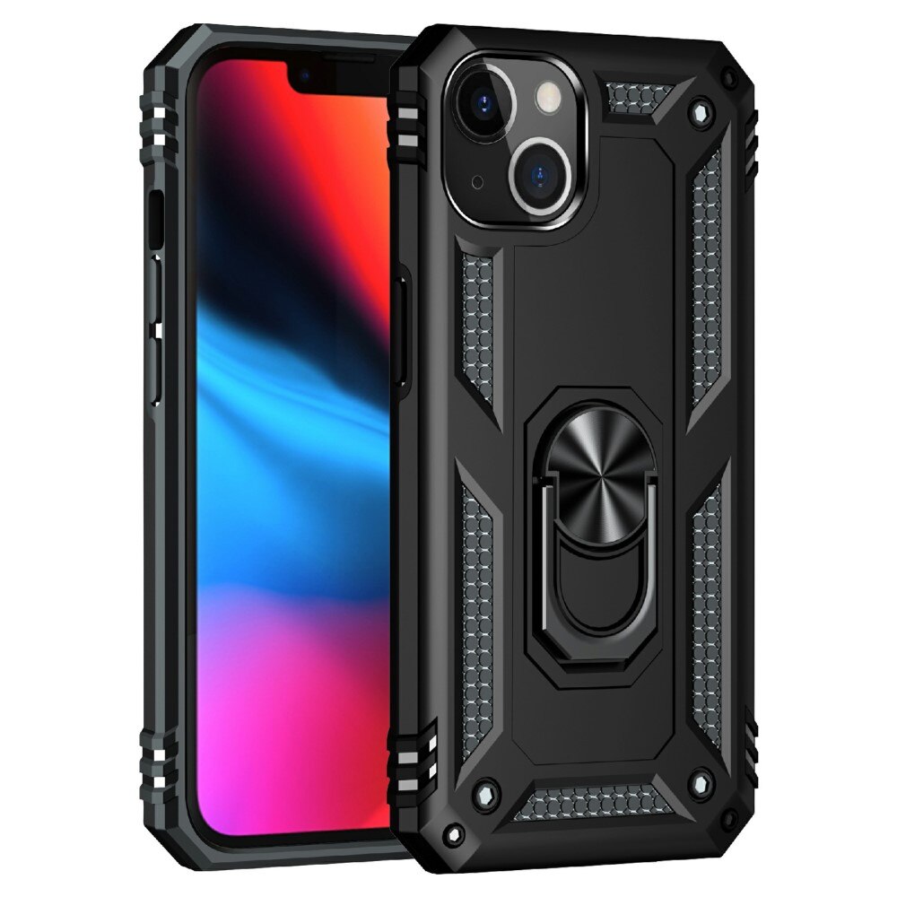 Coque hybride Tech Ring iPhone 13 Noir
