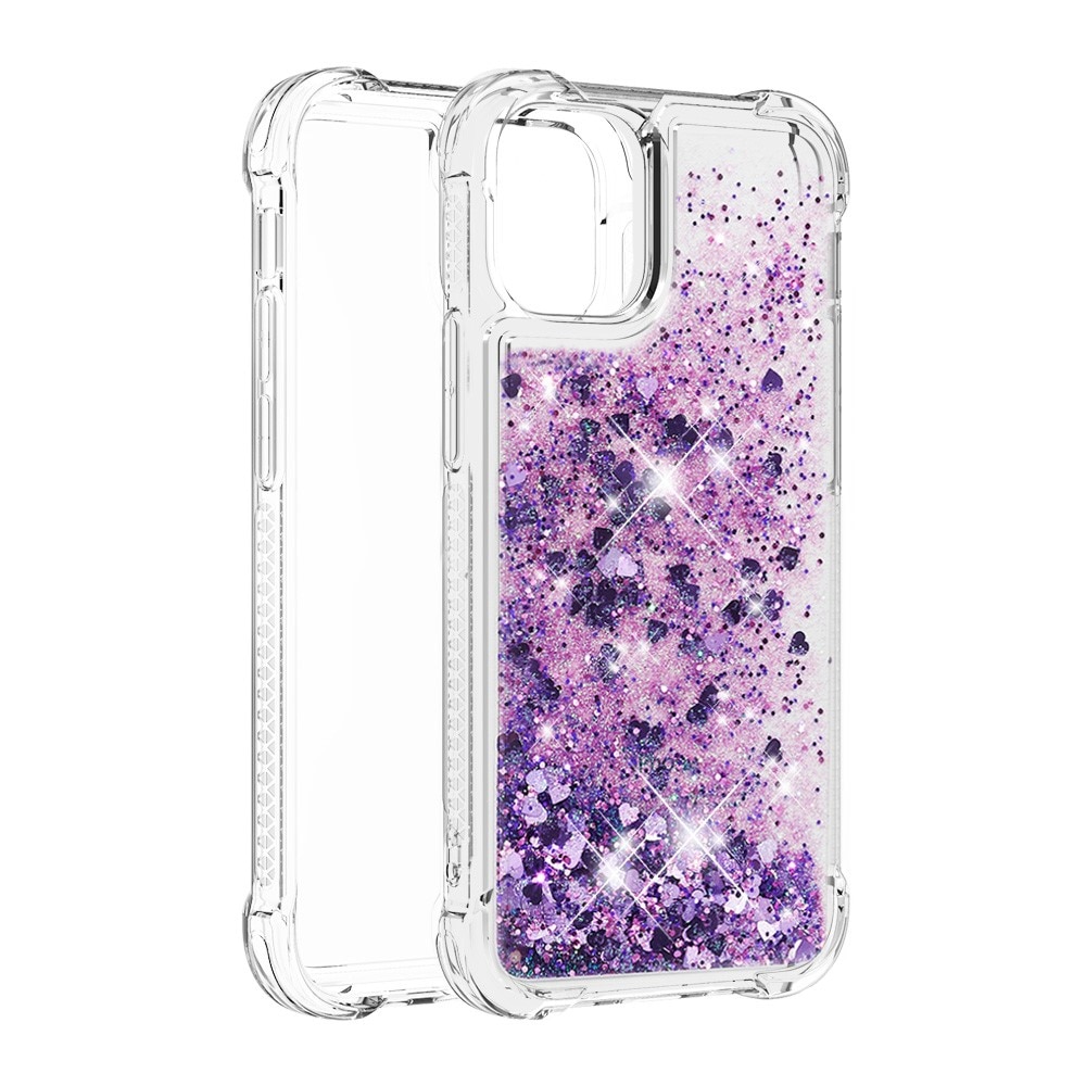 Coque Glitter Powder TPU iPhone 13 Mini Violet