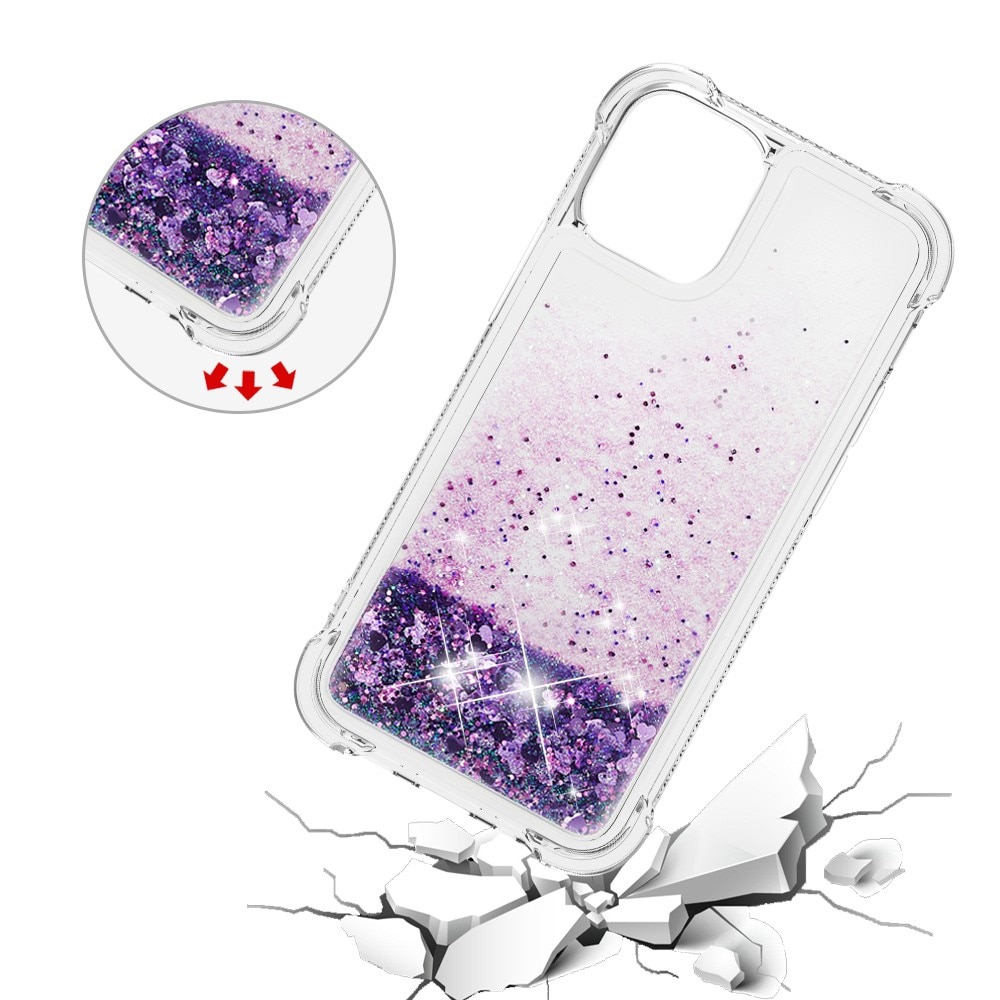 Coque Glitter Powder TPU iPhone 13 Mini Violet