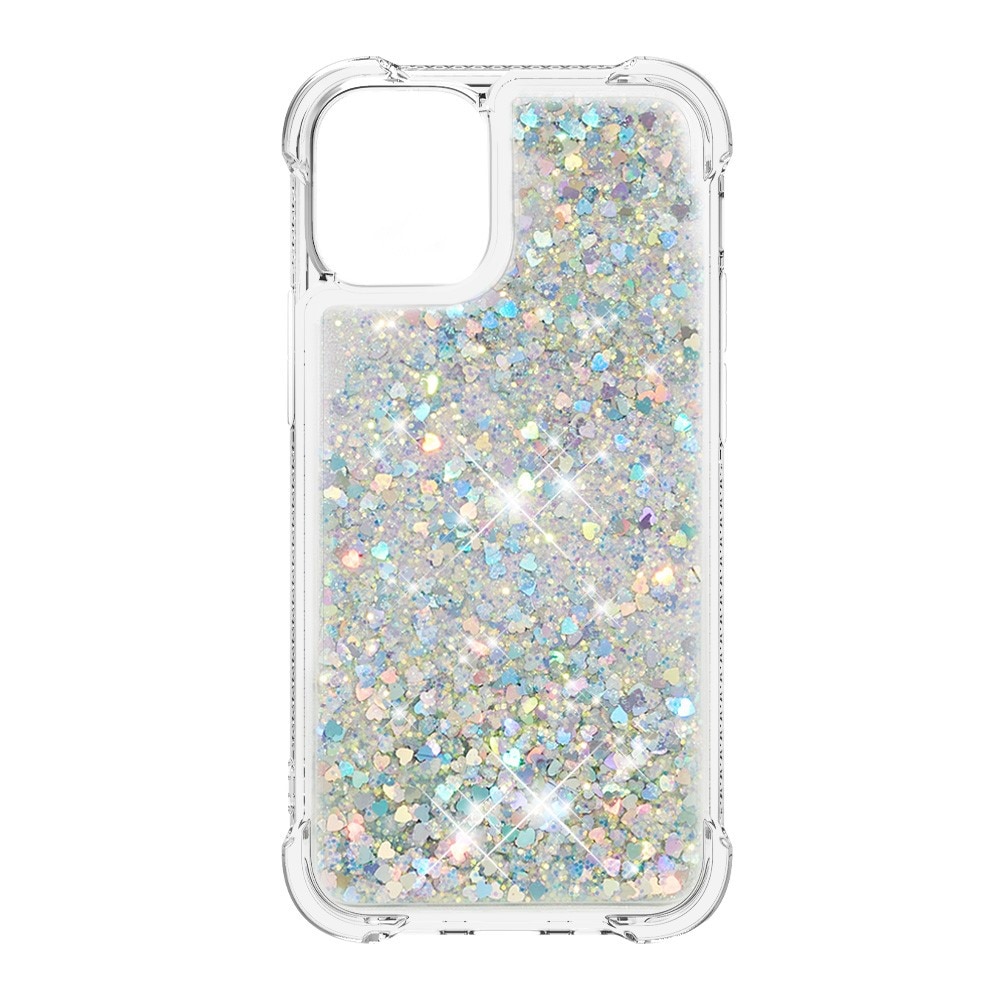 Coque Glitter Powder TPU iPhone 13 Mini Argent