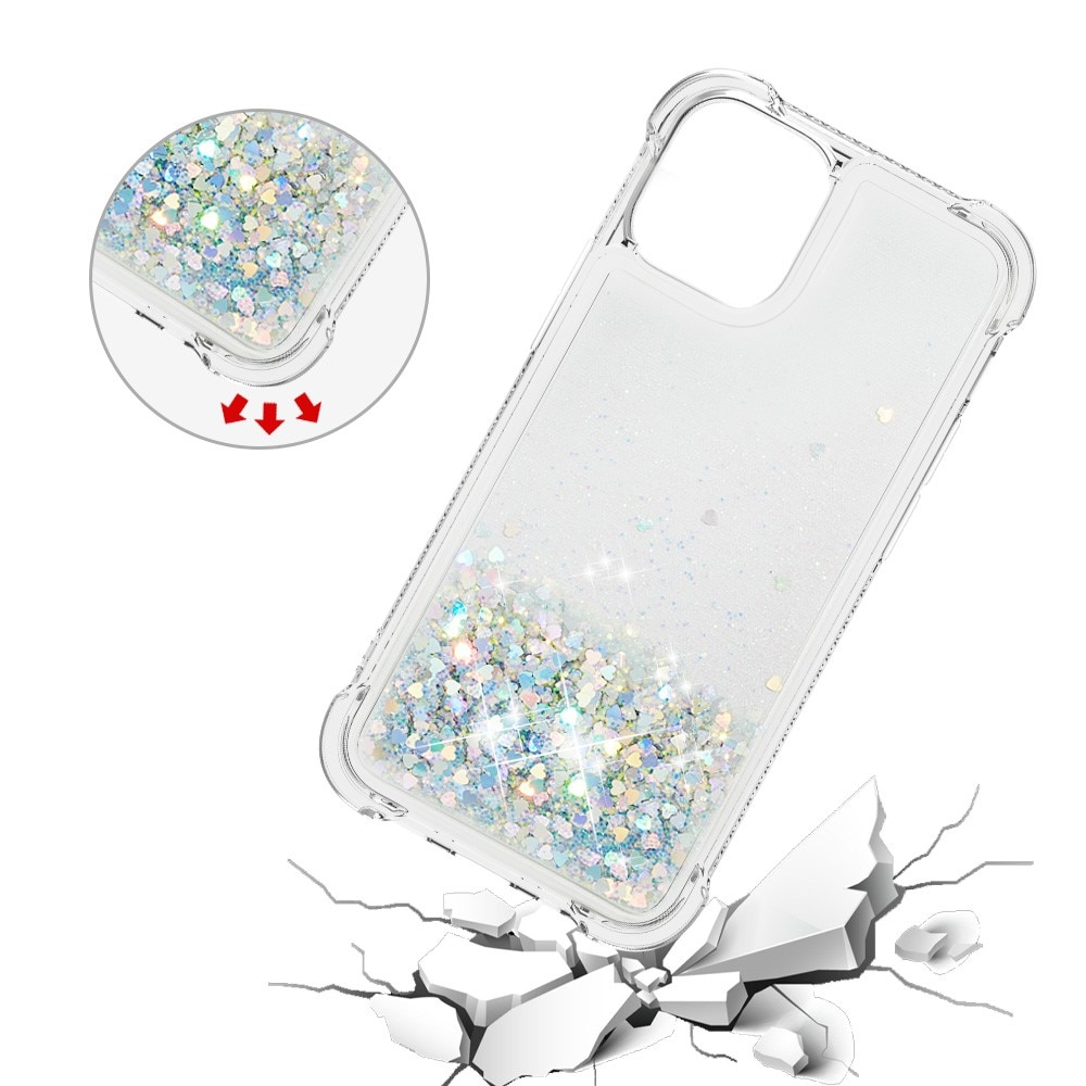 Coque Glitter Powder TPU iPhone 13 Mini Argent