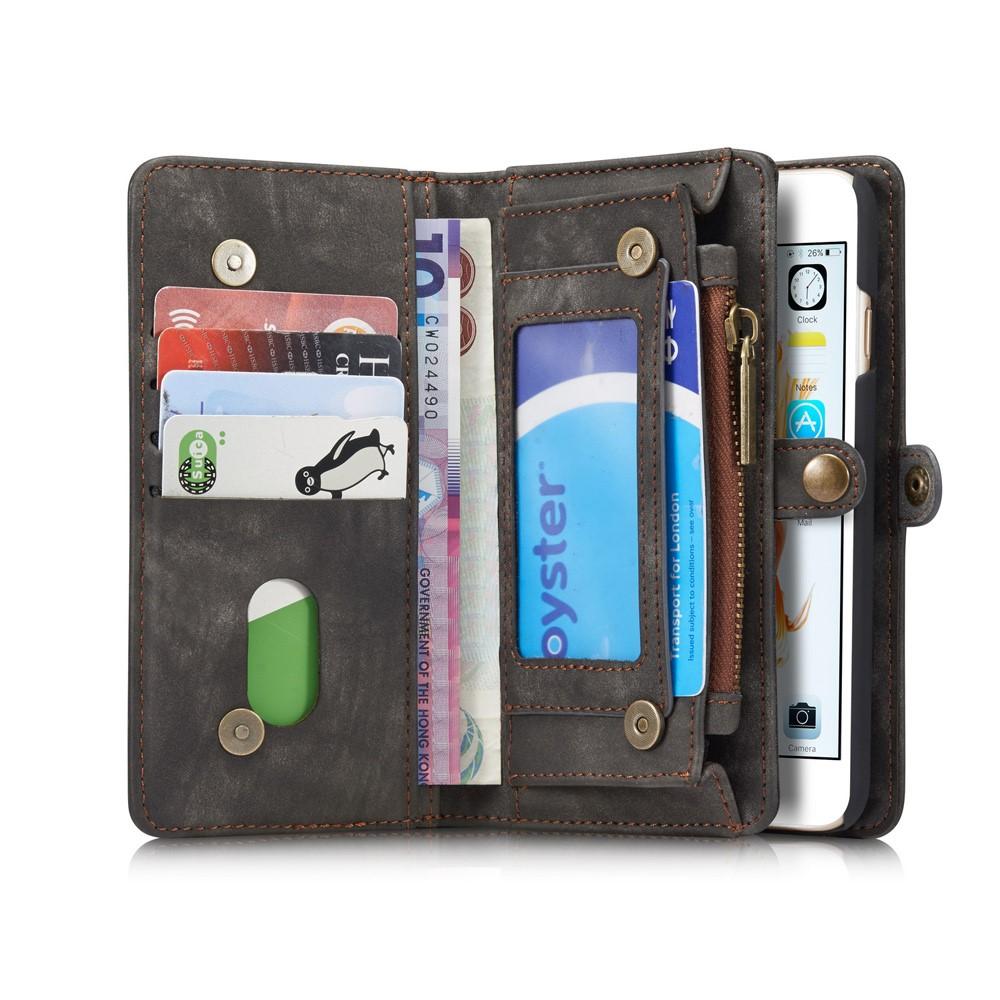 Étui portefeuille multi-cartes iPhone 6 Plus/6S Plus, Gris