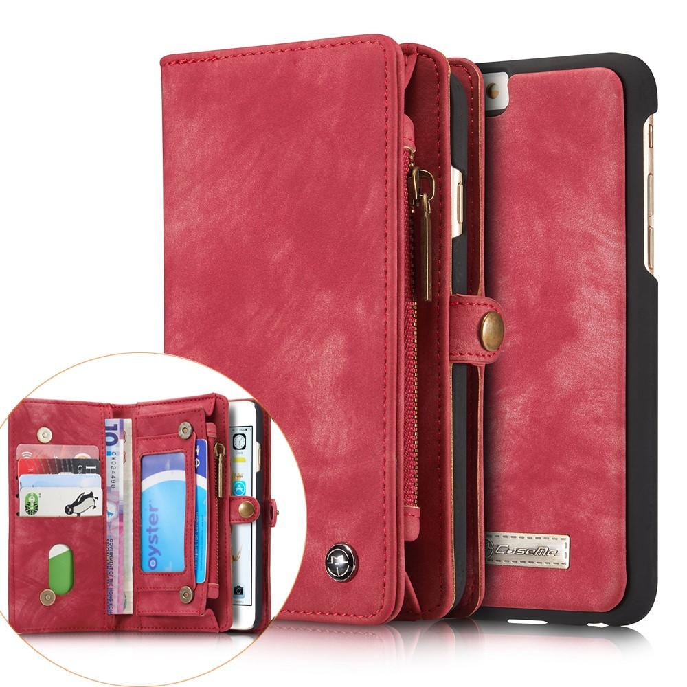 Étui portefeuille multi-cartes Apple iPhone 6/6S, Rouge