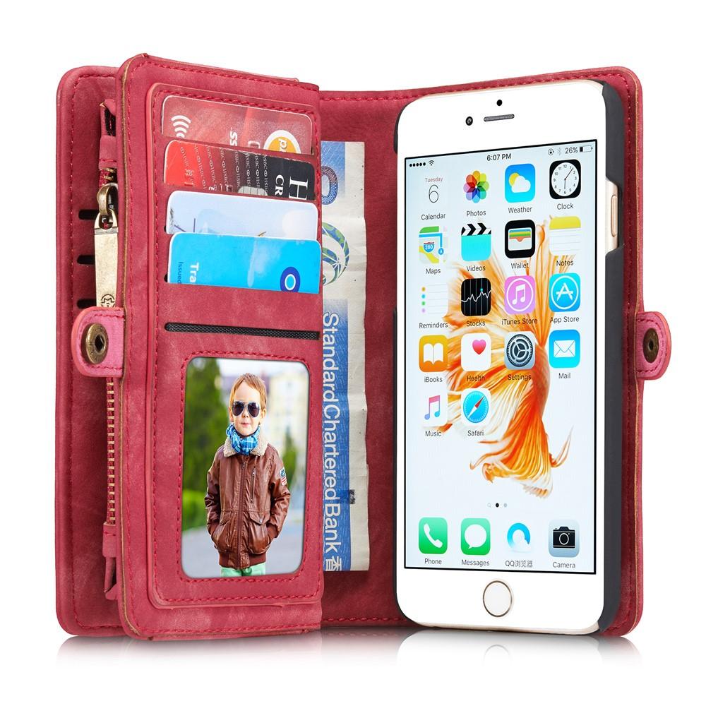 Étui portefeuille multi-cartes Apple iPhone 6/6S, Rouge