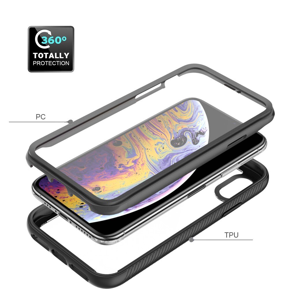 Coque Full Protection iPhone X/XS, Noir