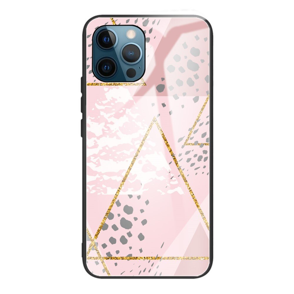 Coque en verre trempé iPhone 13 Pro Léopard rose