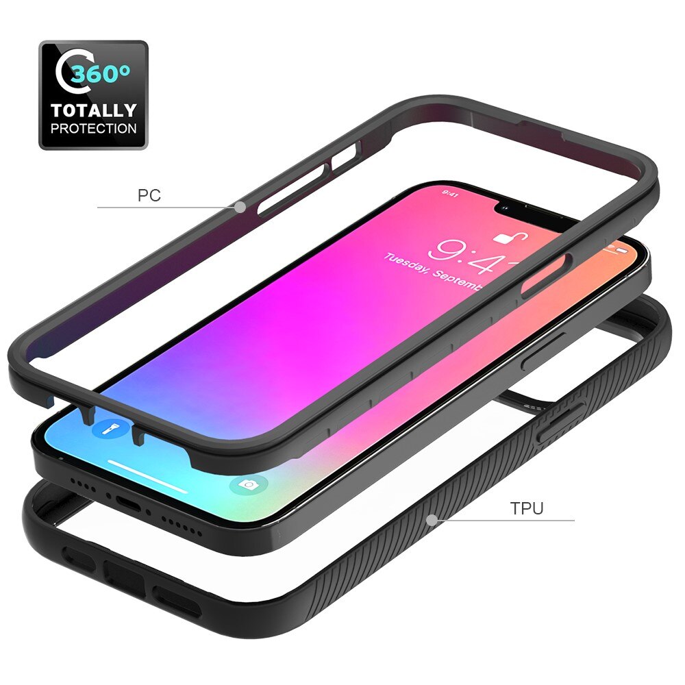 Coque de couverture complète Apple iPhone 13 Pro Max, Noir