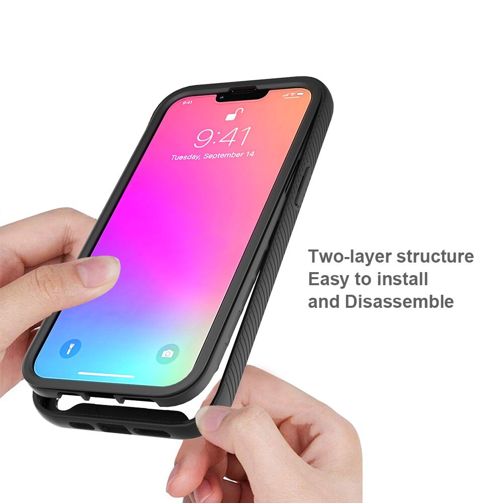 Coque de couverture complète Apple iPhone 13 Pro Max, Noir