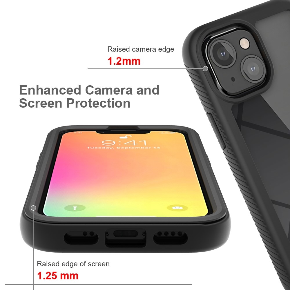 Coque de couverture complète iPhone 13 Mini, Noir