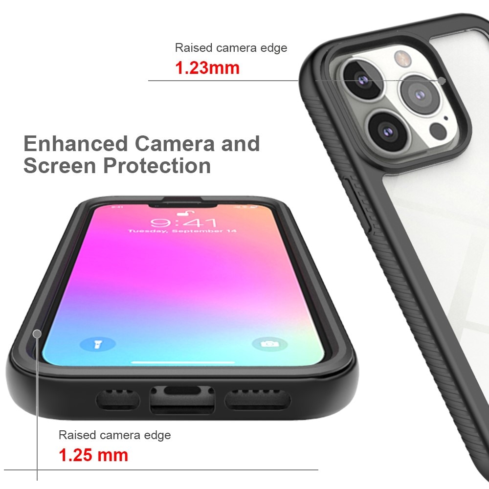 Coque de couverture complète Apple iPhone 13 Pro, Noir