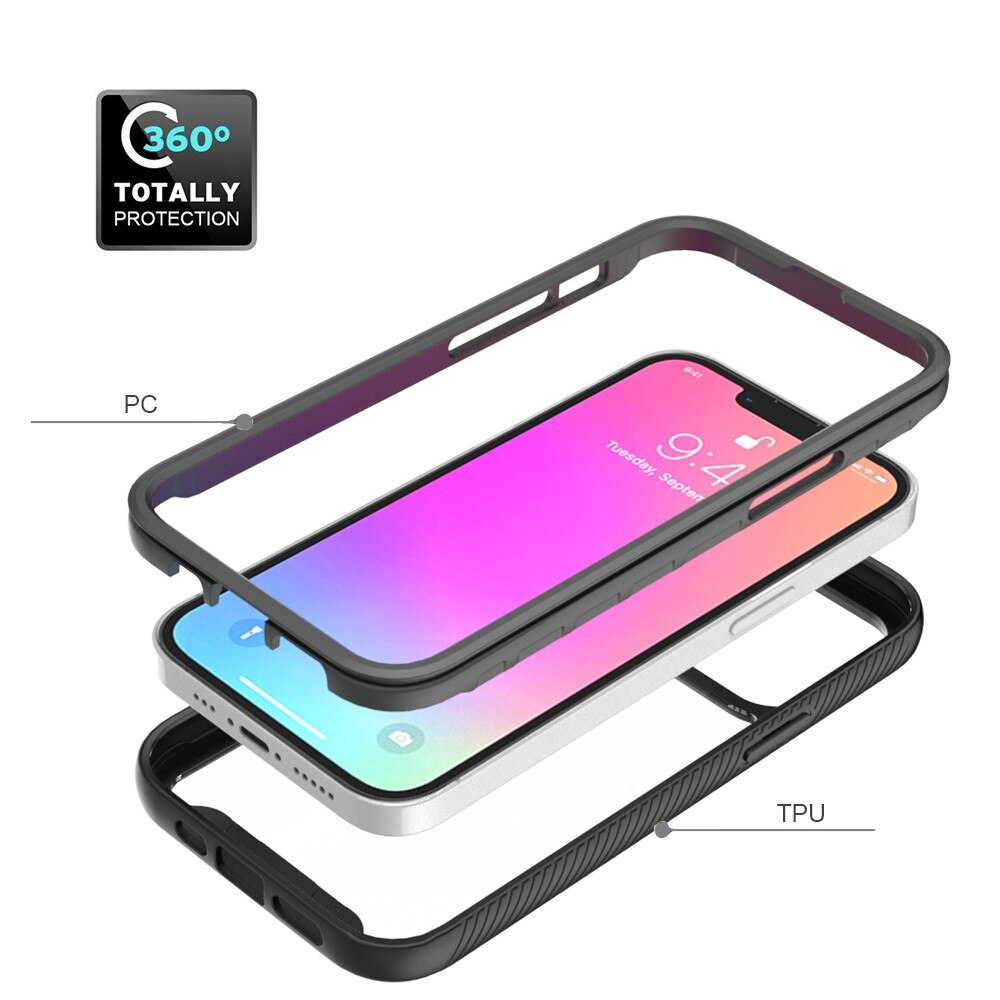 Coque de couverture complète Apple iPhone 13 Pro, Noir