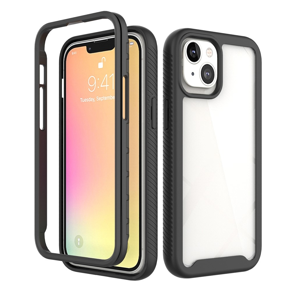 Coque de couverture complète iPhone 13, Noir