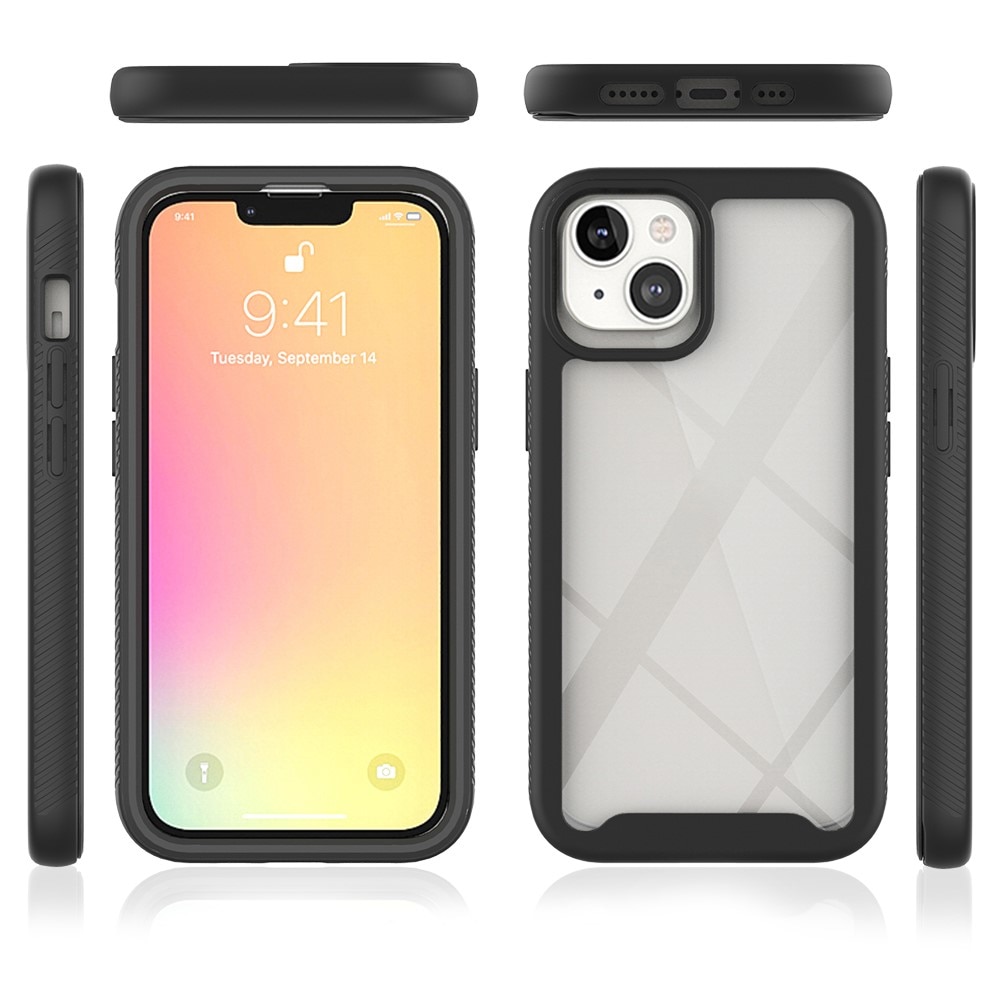 Coque de couverture complète iPhone 13, Noir
