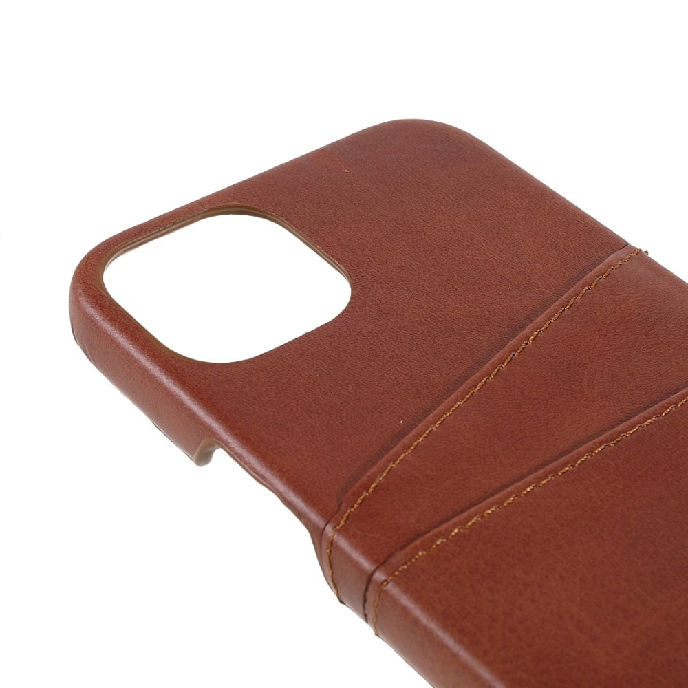 Coque Card Slots iPhone 13, Marron