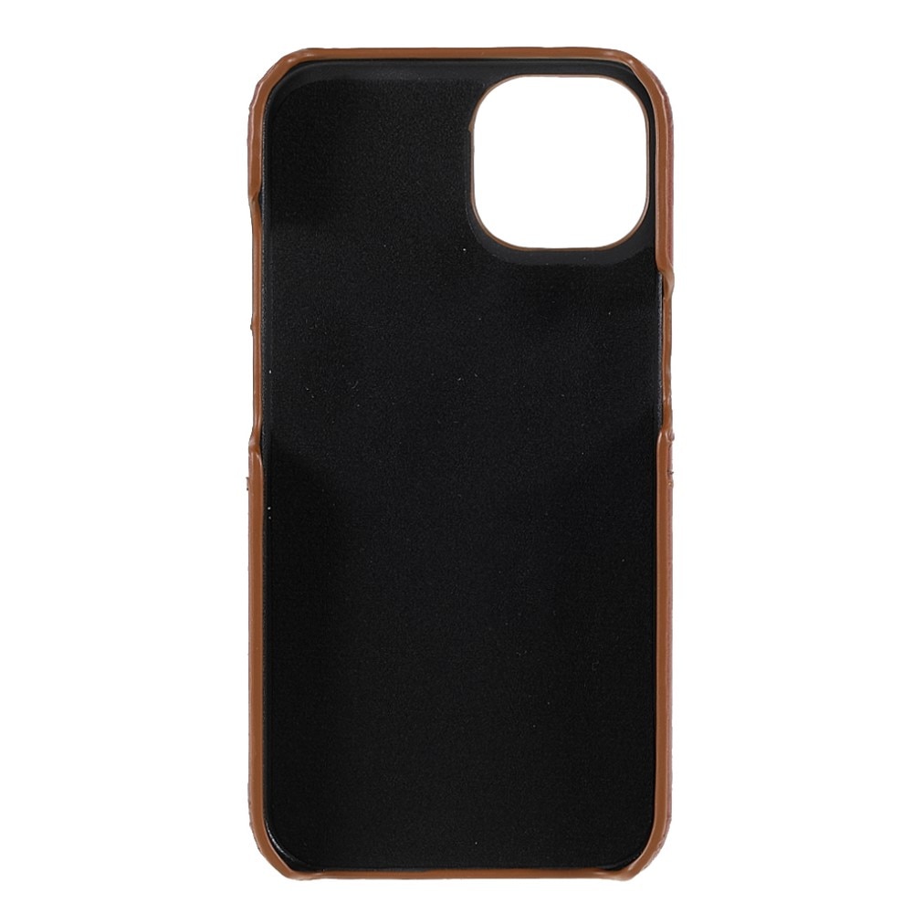 Coque Card Slots iPhone 13 Mini, Marron