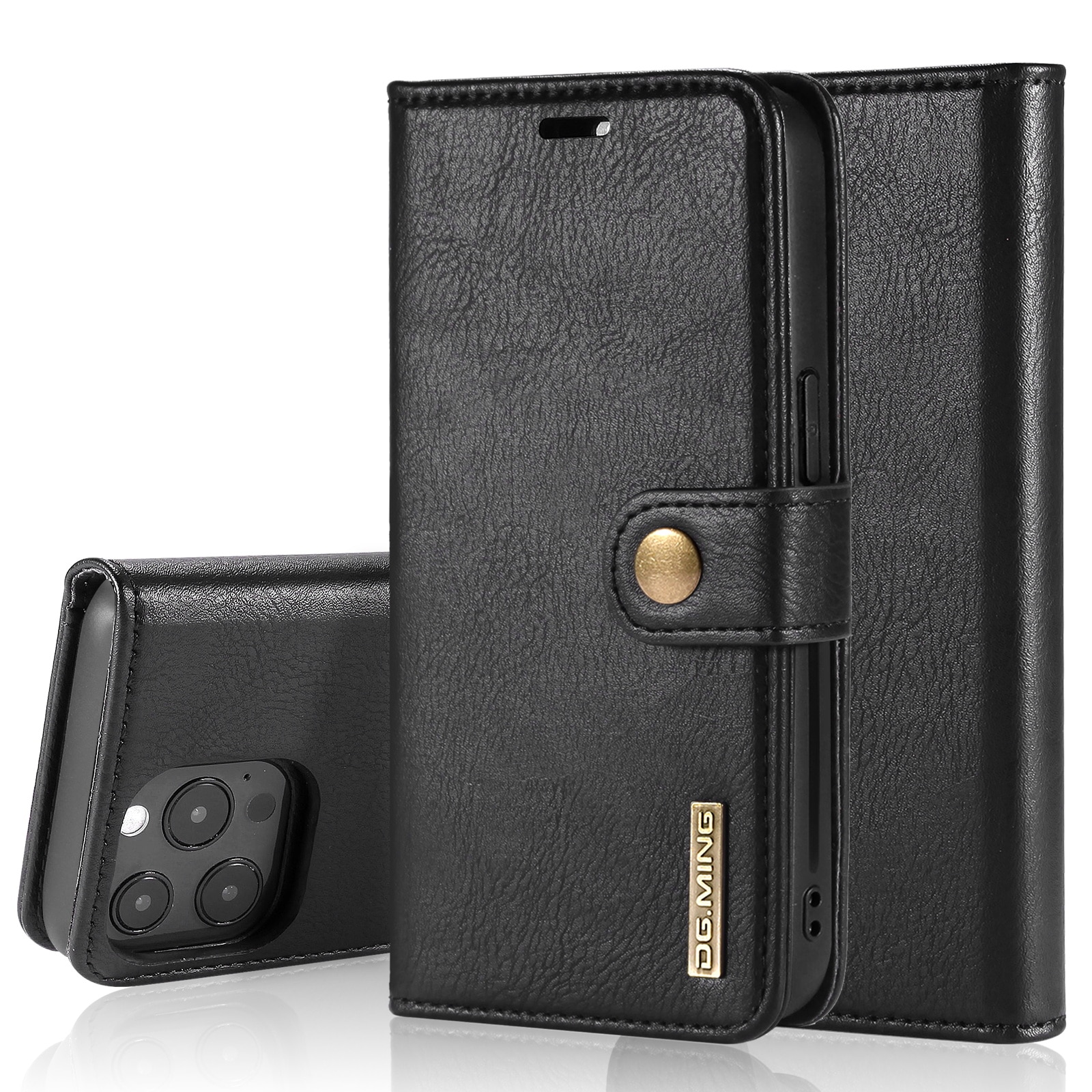 Étui portefeuille Magnet Wallet iPhone 13 Pro Black