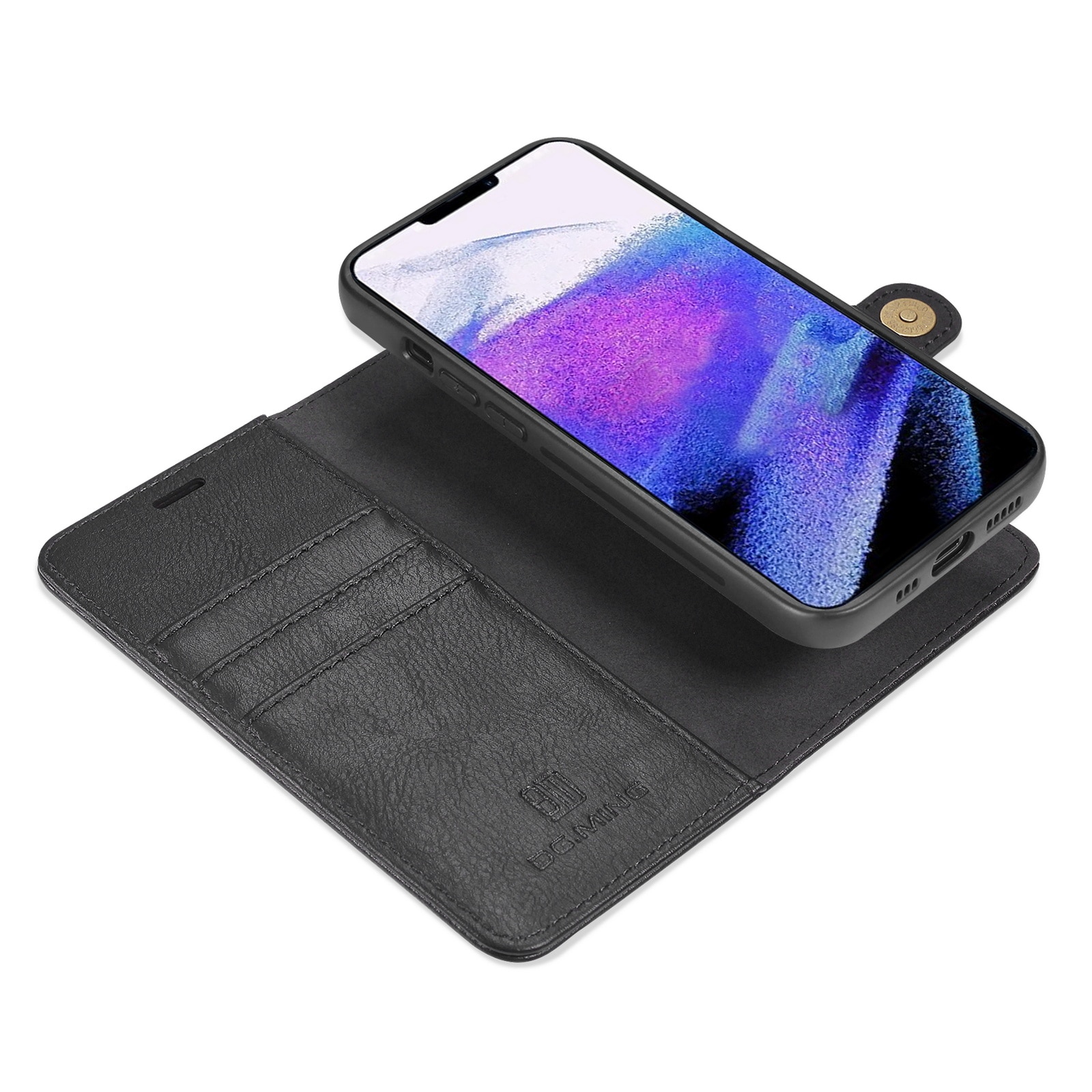 Étui portefeuille Magnet Wallet iPhone 13 Pro, Black