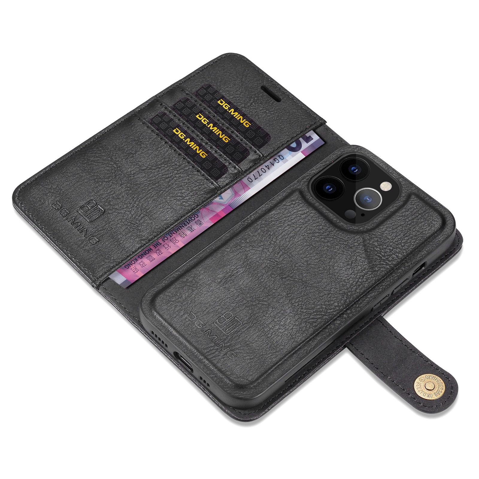 Étui portefeuille Magnet Wallet iPhone 13 Pro Max Black