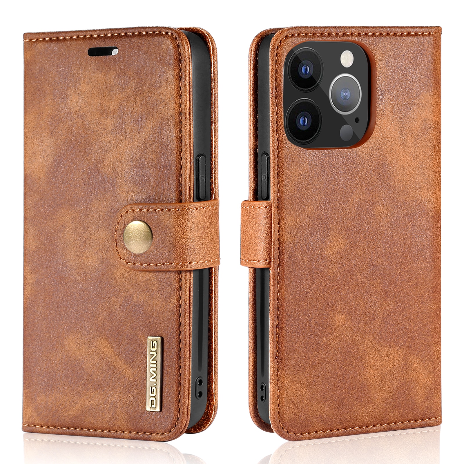 Étui portefeuille Magnet Wallet iPhone 13 Pro Max, Cognac