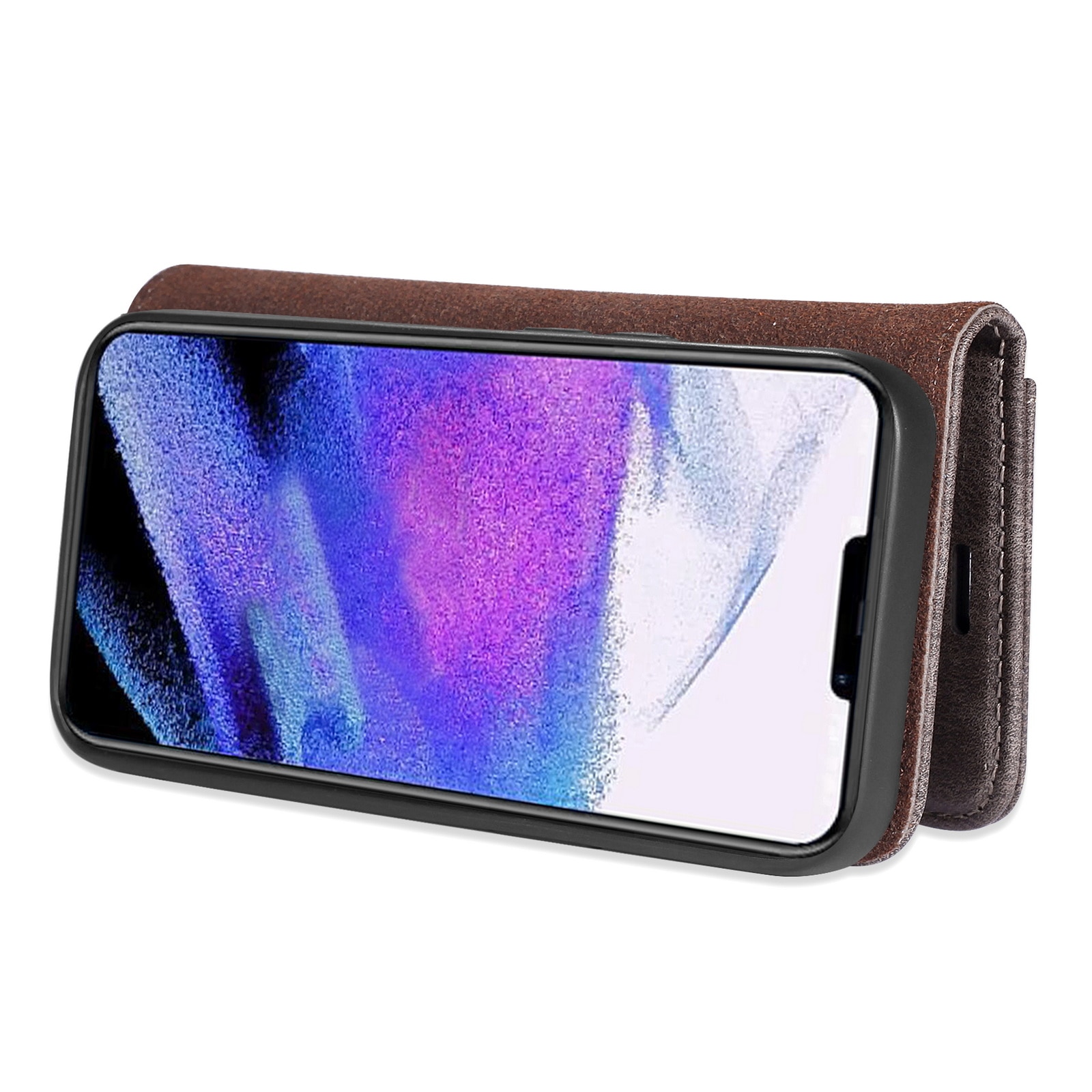 Étui portefeuille Magnet Wallet iPhone 13 Pro Max Brown