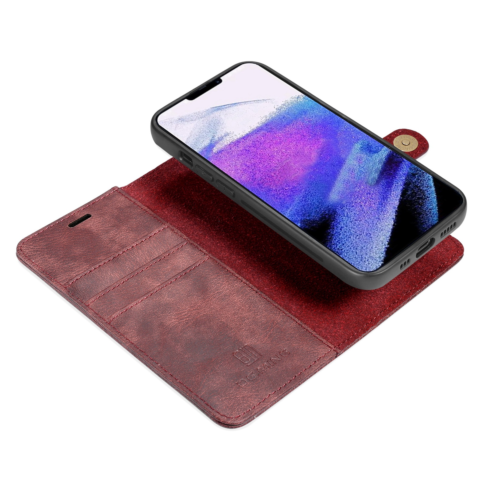 Étui portefeuille Magnet Wallet iPhone 13 Pro Max Red