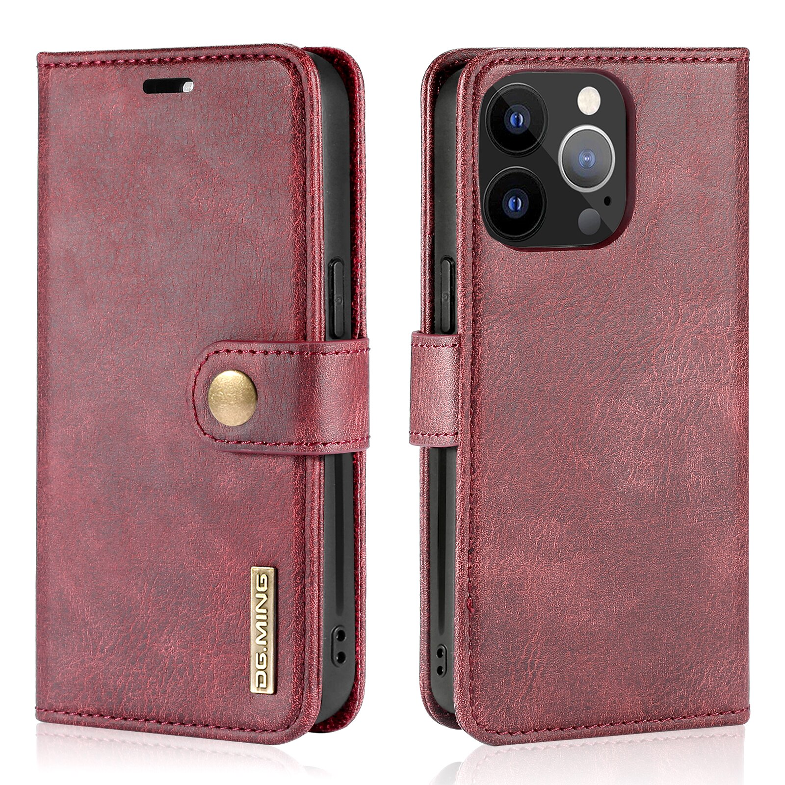 Étui portefeuille Magnet Wallet iPhone 13 Pro Max, Rouge
