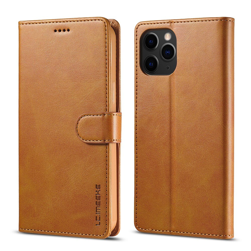 Étui portefeuille iPhone 13 Pro Cognac