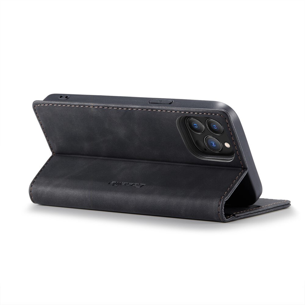 Étui portefeuille mince iPhone 13 Pro, Noir