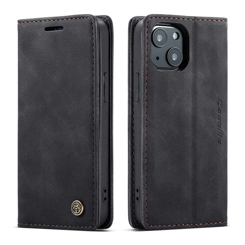 Étui portefeuille mince iPhone 13 Mini, Noir
