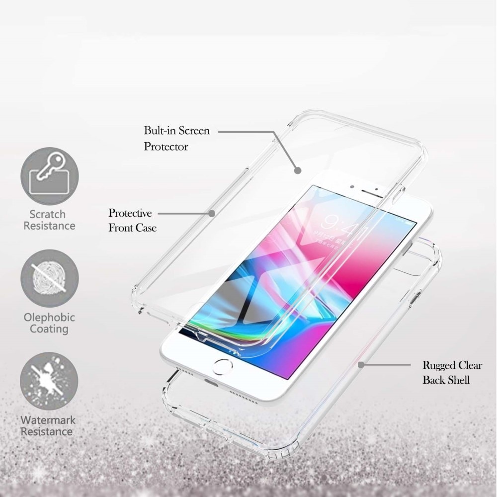 Coque Full Protection iPhone 8, transparent
