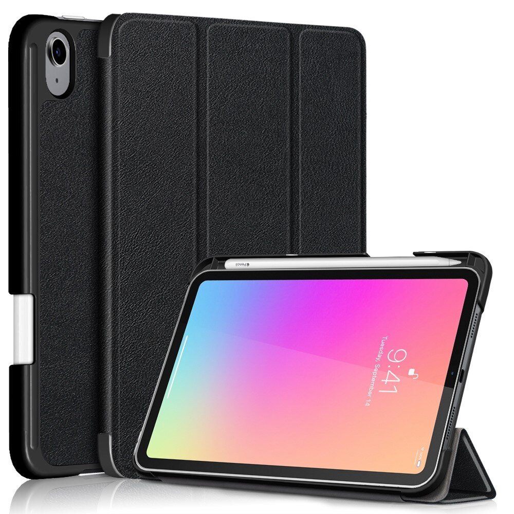 Étui Tri-Fold avec porte-stylo iPad Mini 6th Gen (2021), noir