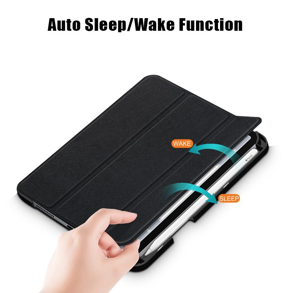 Étui Tri-Fold avec porte-stylo Apple iPad Mini 7th Gen (2024), noir