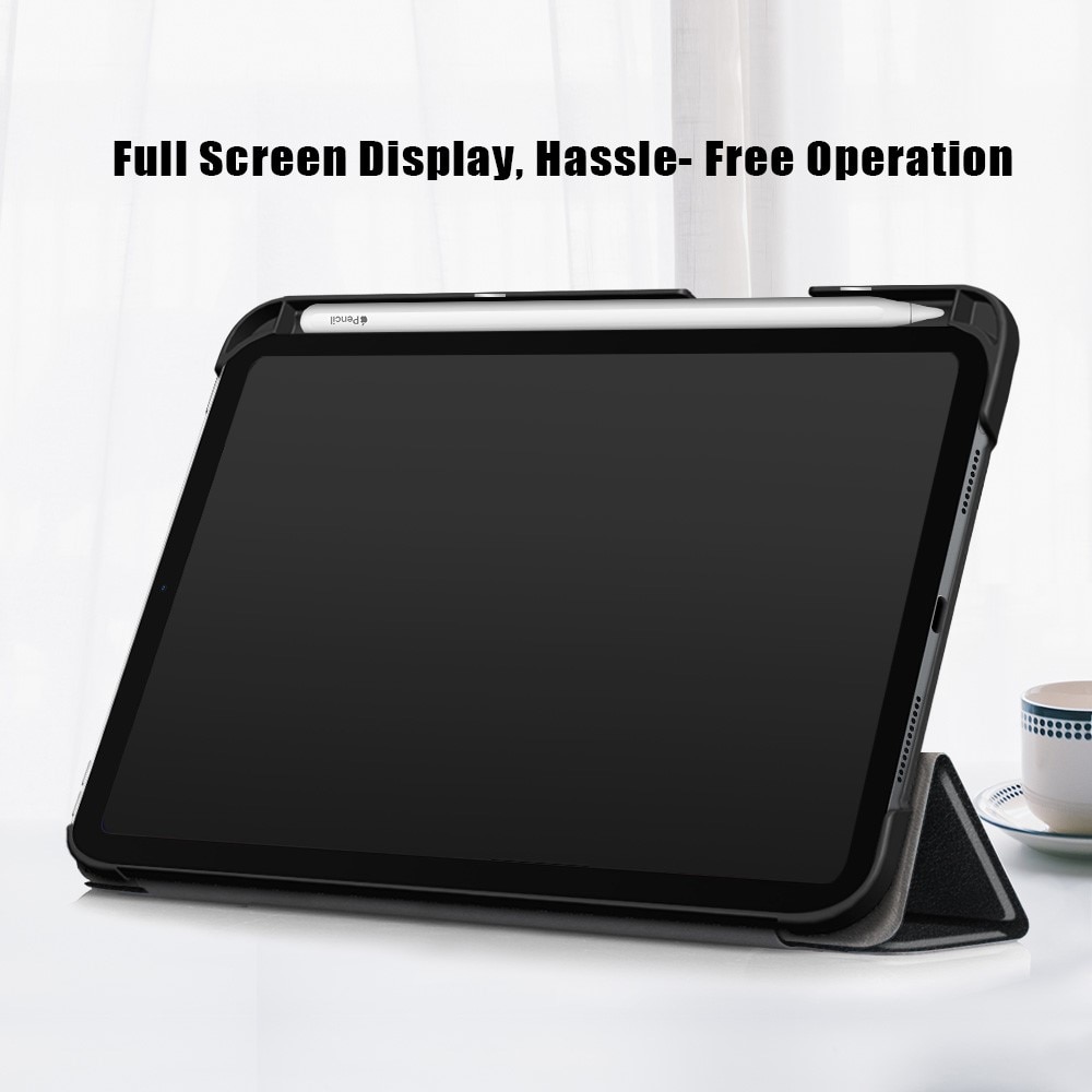 Étui Tri-Fold avec porte-stylo iPad Mini 6th Gen (2021), noir