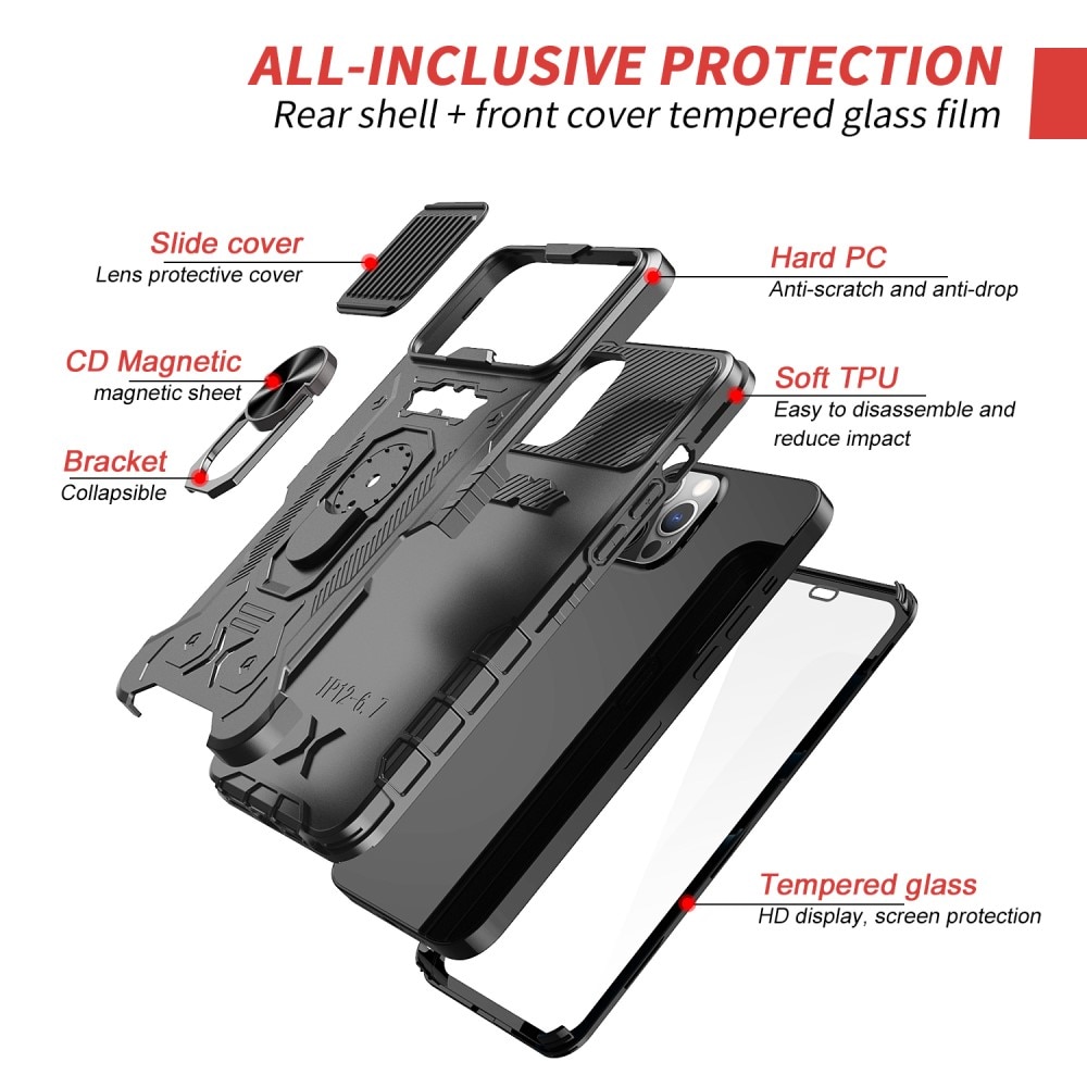 Coque Tactical Full Protection iPhone 13 Pro Max, Black