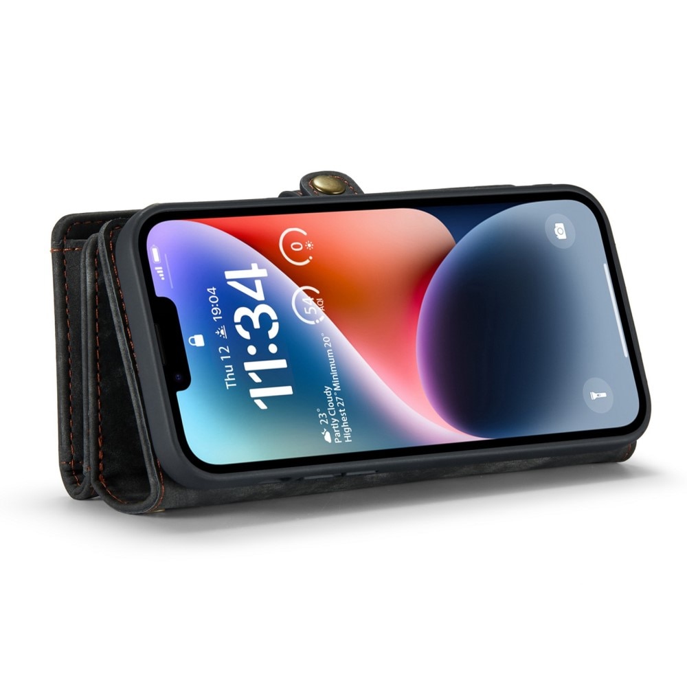 Étui portefeuille multi-cartes iPhone 13, Gris