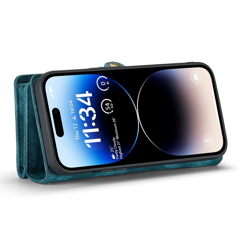 Étui portefeuille multi-cartes iPhone 13 Pro Max Bleu